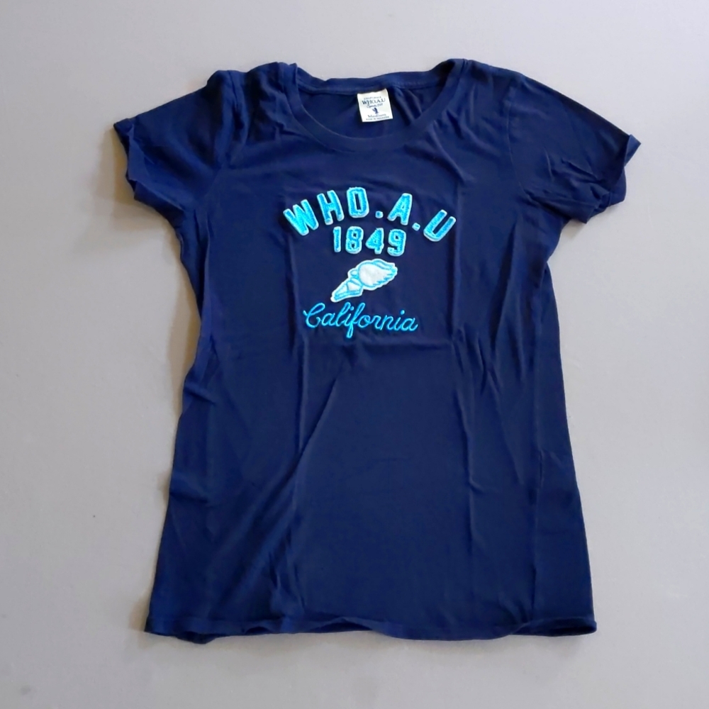 WHO.A.U Brand T Shirt Navy Color size M